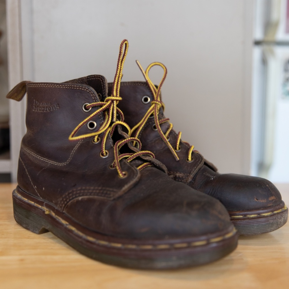Dr. Marten Leather Boots Brown